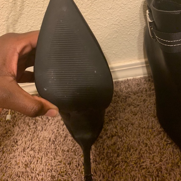 Black faux leather boots - Picture 5 of 5